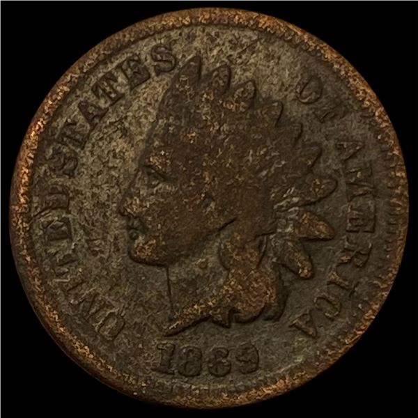 1869 Indian Head Cent NICELY CIRCULATED