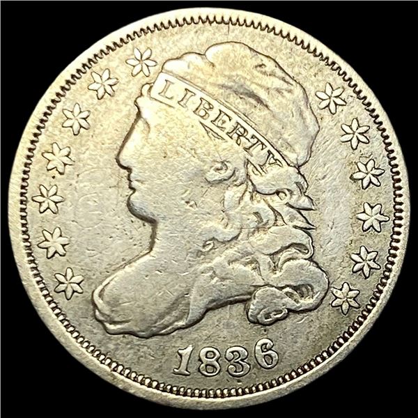1836 Capped Bust Dime LIGHTLY CIRCULATED