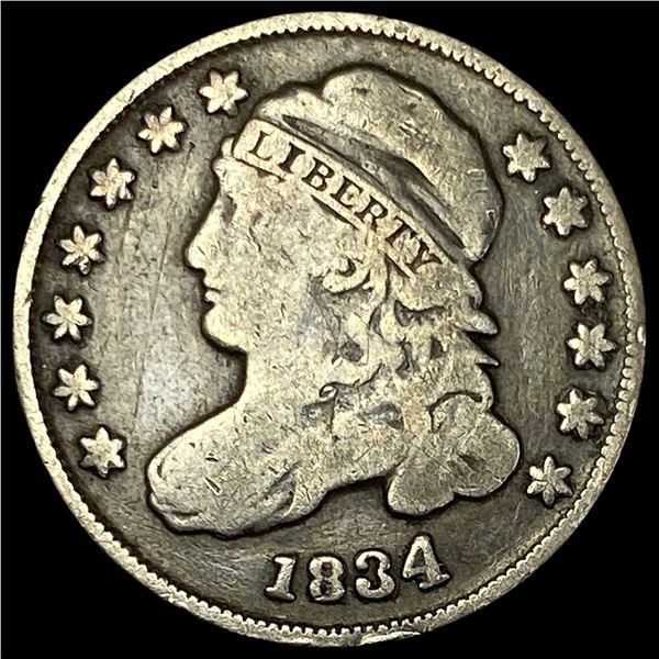 1834 Capped Bust Dime NICELY CIRCULATED