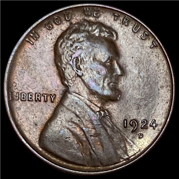 1924-D Lincoln Wheat Cent CHOICE AU