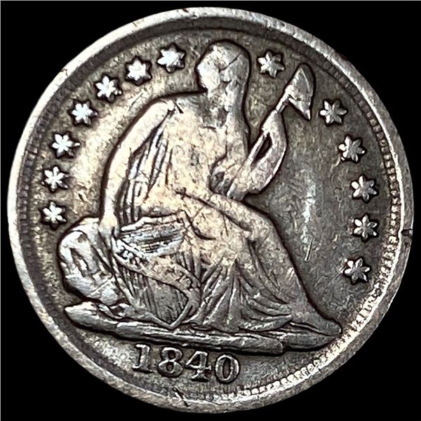 1840-O Seated Liberty Half Dime LIGHTLY  CIRCULATED