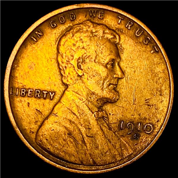 1910-S Lincoln Wheat Cent NEARLY UNCIRCULATED