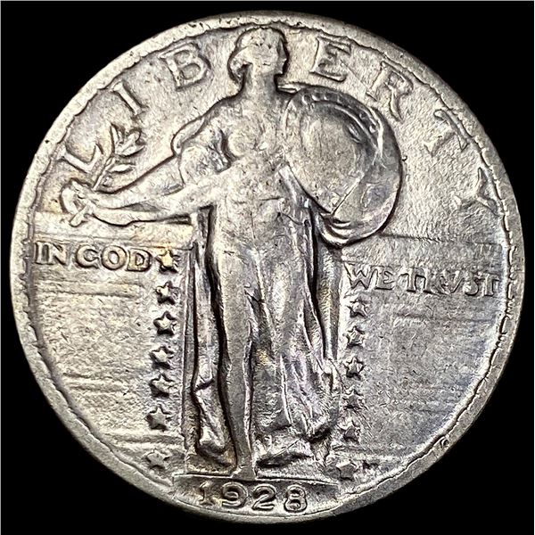 1928 Standing Liberty Quarter NEARLY  UNCIRCULATED
