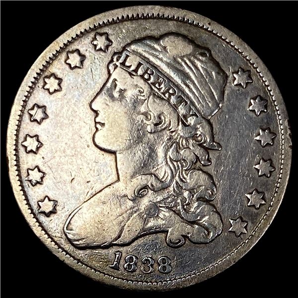 1838 Capped Bust Quarter LIGHTLY CIRCULATED
