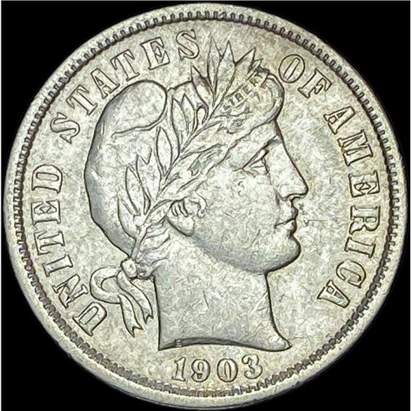 1903-O Silver Barber Dime NEARLY UNCIRCULATED