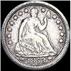 1853-O SilverSeated Liberty Half Dime NEARLY UNCIRCULATED