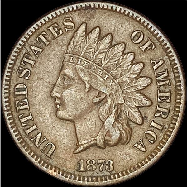 1873 Indian Head Cent   NEARLY UNCIRCULATED