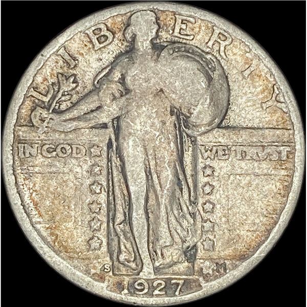1927-S Silver Standing Liberty Quarter    NICELY CIRCULATED