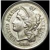 Image 1 : 1865 Nickel Three-Cent Piece UNCIRCULATED