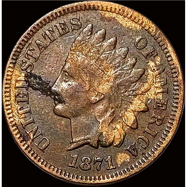 1871 Indian Head Cent NICELY CIRCULATED