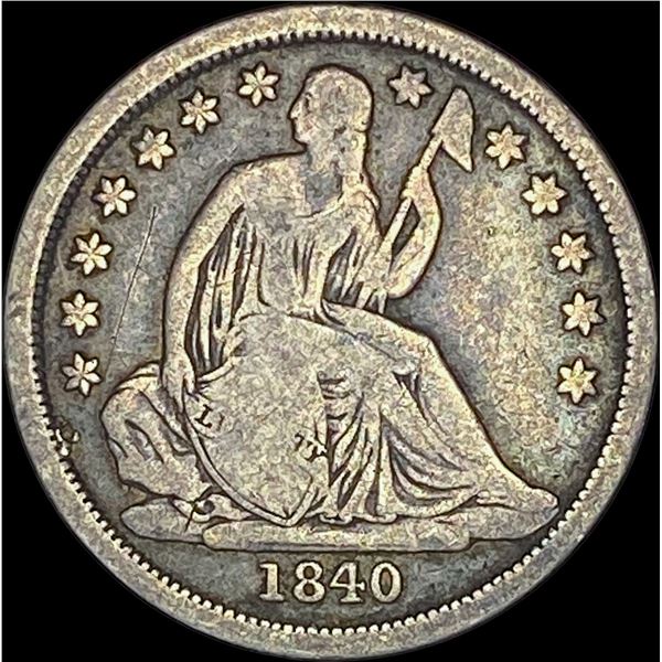 1840-O Silver Seated Liberty Dime  NICELY  CIRCULATED