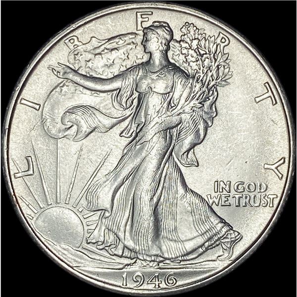 1946-S Silver Half Dollar Walking Liberty   CHOICE BU