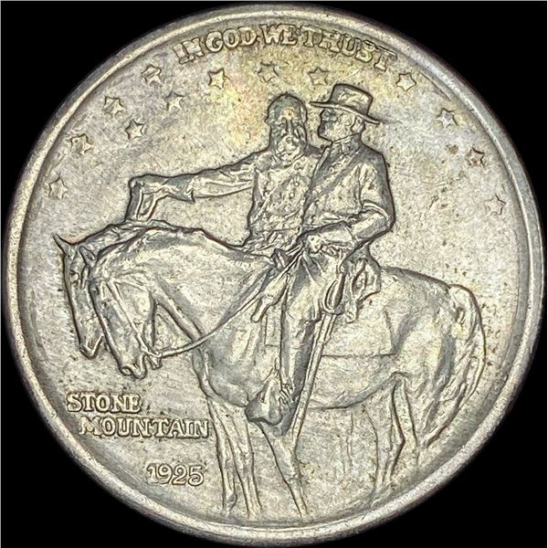 1925 Silver Stone Mountain Half Dollar    CHOICE BU