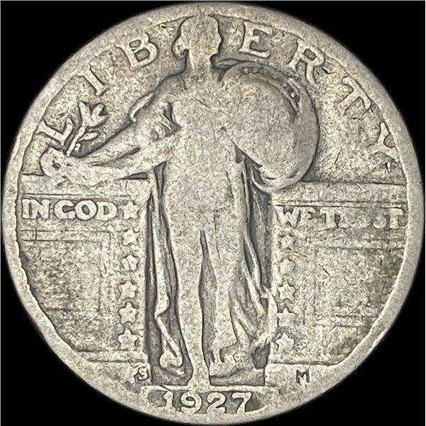 1927-S Silver Standing Liberty Quarter    NICELY CIRCULATED