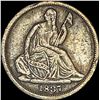 Image 1 : 1837 Silver Half Dime No Stars   NEARLY  UNCIRCULATED