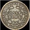 Image 2 : 1837 Silver Half Dime No Stars   NEARLY  UNCIRCULATED