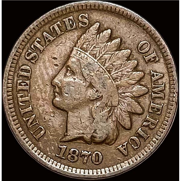 1870 Indian Head Cent LIGHTLY CIRCULATED