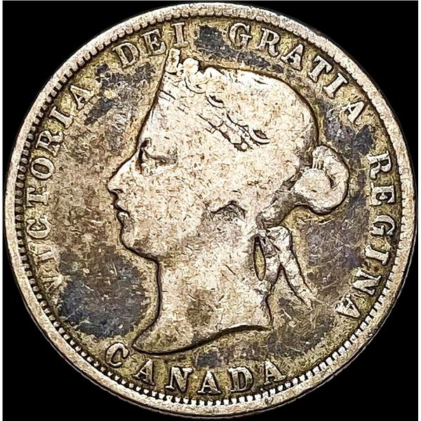 Canada 1881-H Silver 25 Cents LIGHTLY  CIRCULATED