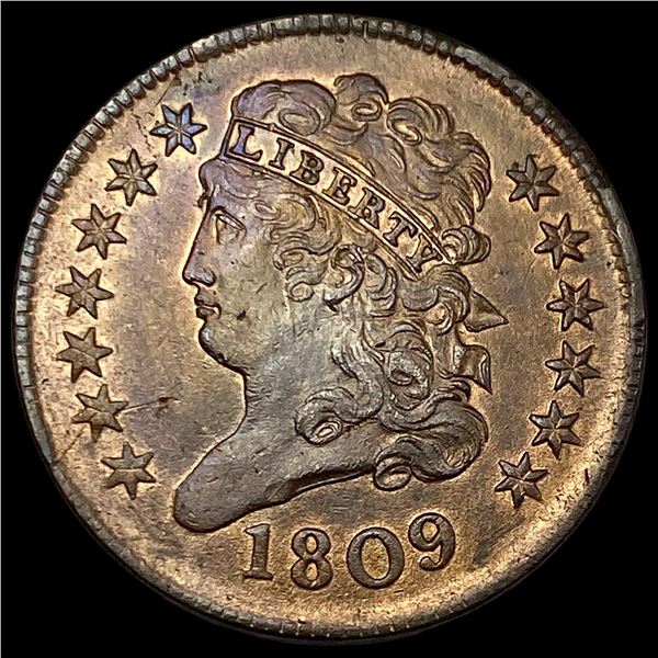 1809 Copper Half Cent UNCIRCULATED