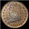 Image 1 : 1809 Copper Half Cent UNCIRCULATED
