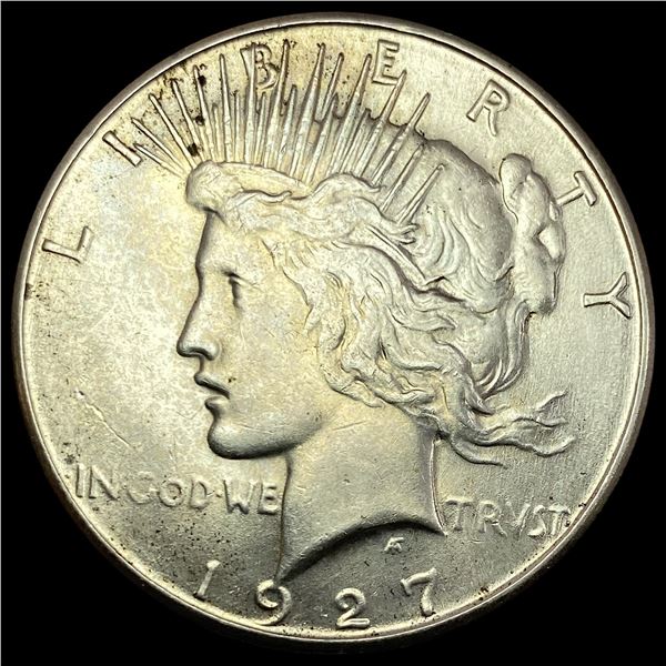 1927-S Silver Peace Dollar CHOICE AU