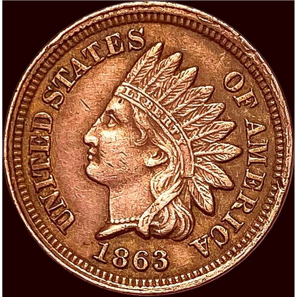 1863 Indian Head Cent CHOICE AU