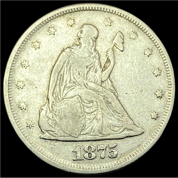 1875-S Silver Twenty Cents LIGHTLY CIRCULATED
