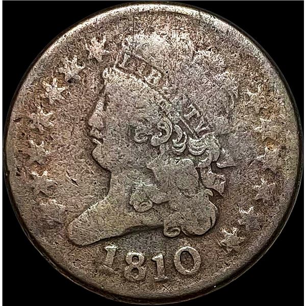 1810 Classic Head Half Cent NICELY CIRCULATED