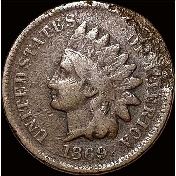 1869 Indian Head Cent NICELY CIRCULATED