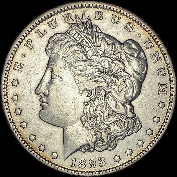 1893 Silver Morgan Dollar CLOSELY  UNCIRCULATED