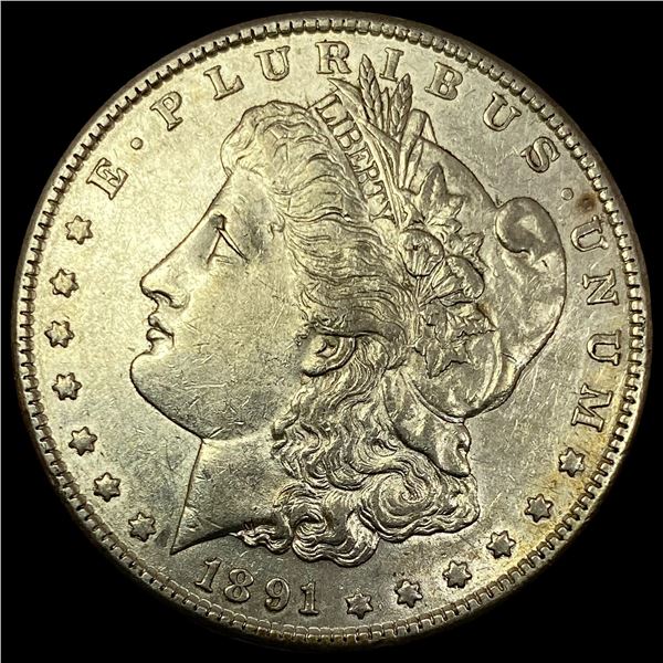 1891-S Silver Morgan Dollar  NEARLY  UNCIRCULATED