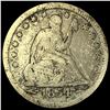 Image 1 : 1854-O Silver Seated Liberty Quarter   NICELY  CIRCULATED