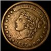 Image 1 : 1837 Hard Times Token "Not One Cent" (HT-9)   NICELY CIRCULATED