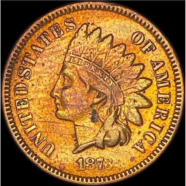 1873 Indian Head Cent NEARLY UNCIRCULATED