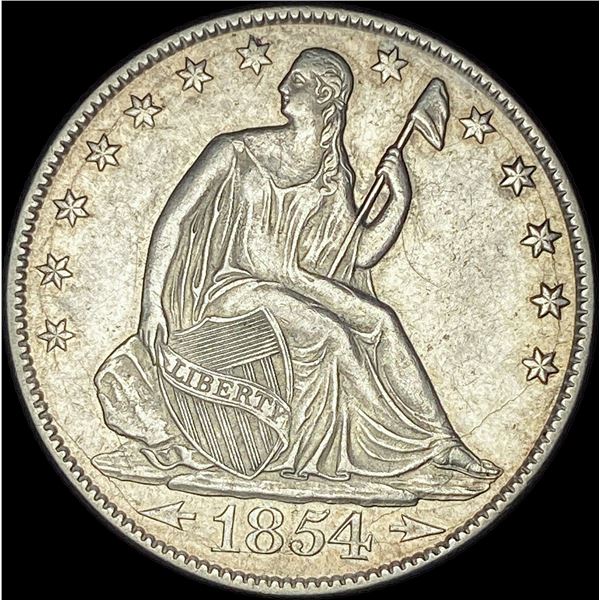 1854-O Silver Half Dollar  CLOSELY  UNCIRCULATED