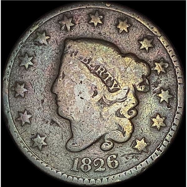 1826 Coronet Head Large Cent NICELY  CIRCULATED