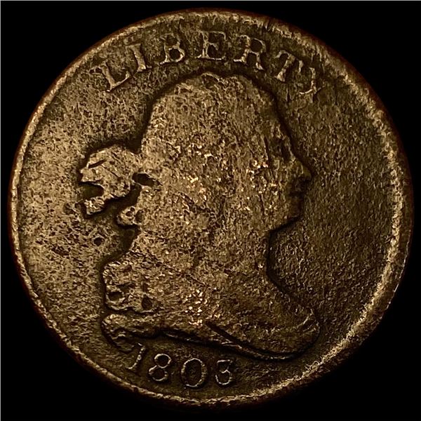 1803 Copper Half Cent  CLOSELY UNCIRCULATED
