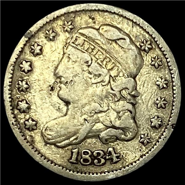 1834 Capped Bust Half Dime   NICELY  CIRCULATED