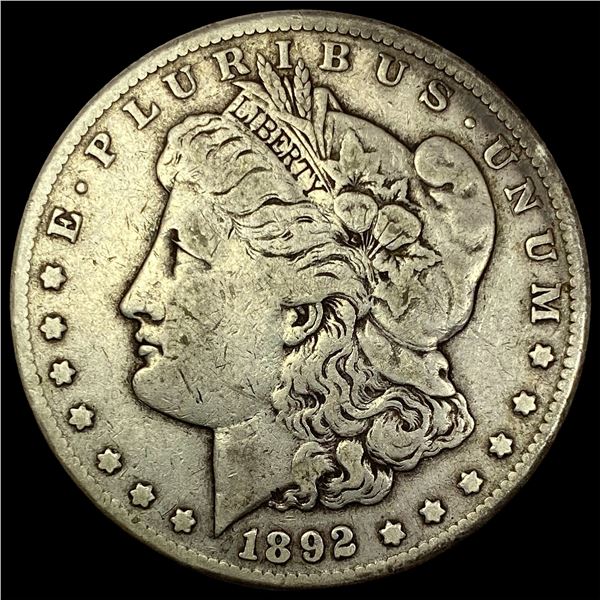 1892-CC Morgan Silver Dollar  LIGHTLY  CIRCULATED