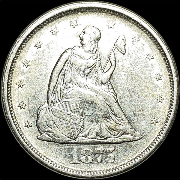 1875-S Silver Twenty Cents CLOSELY  UNCIRCULATED