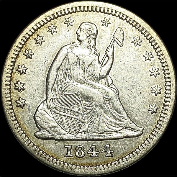 1844 Seated Liberty Quarter CLOSELY  UNCIRCULATED