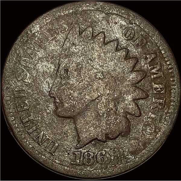 1869 Indian Head Cent NICELY CIRCULATED