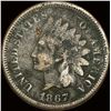 Image 1 : 1867 Indian Head Cent NICELY CIRCULATED