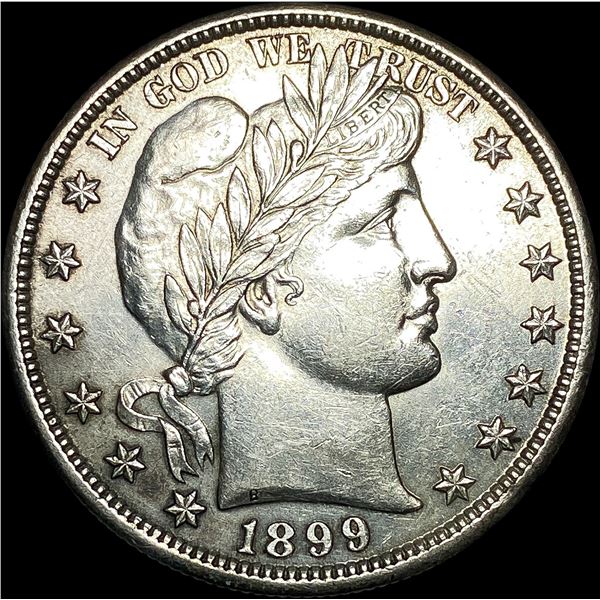 1899 Silver Half Dollar (Barber) CLOSELY  UNCIRCULATED