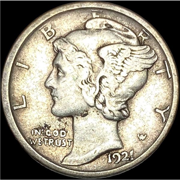 1921-D Mercury Dime LIGHTLY CIRC