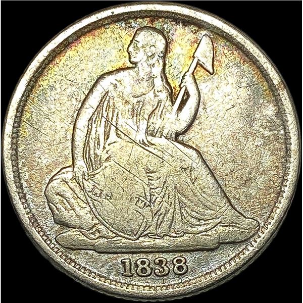 1838-O Silver Seated Liberty Dime NICELY  CIRCULATED