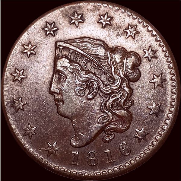 1816 Coronet Head Large Cent CLOSELY  UNCIRCULATED
