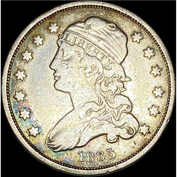1835 Capped Bust Silver Quarter LIGHTLY  CIRCULATED