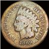 Image 1 : 1869 Indian Head Cent NICELY CIRCULATED