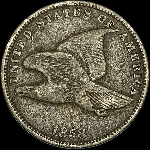 1858 Copper-Nickel Flying Eagle Cent LIGHTLY  CIRCULATED